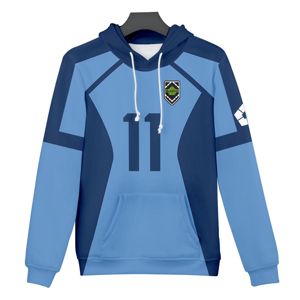 Аниме Blue Lock 3D Print Hoodies Мужские Женские Модные Повседневные Толстовки Оверсайз Пуловеры С Капюшоном Толстовки Спортивные Костюмы Мужская Одежда