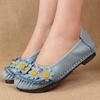 Модная дизайнерская обувь Женские мокасины из натуральной кожи на плоской подошве Женские мокасины Оксфорды Женские туфли 2024 Цветочные женские туфли Мамы на плоской подошве