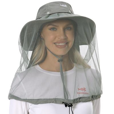 Bassdash Bug Proof Insect Wide Fishing включает в себя солнцезащитную шляпу с унисекс [Bassdash] шляпой, репеллентом, полями, шляпой, тканью, сеткой,
