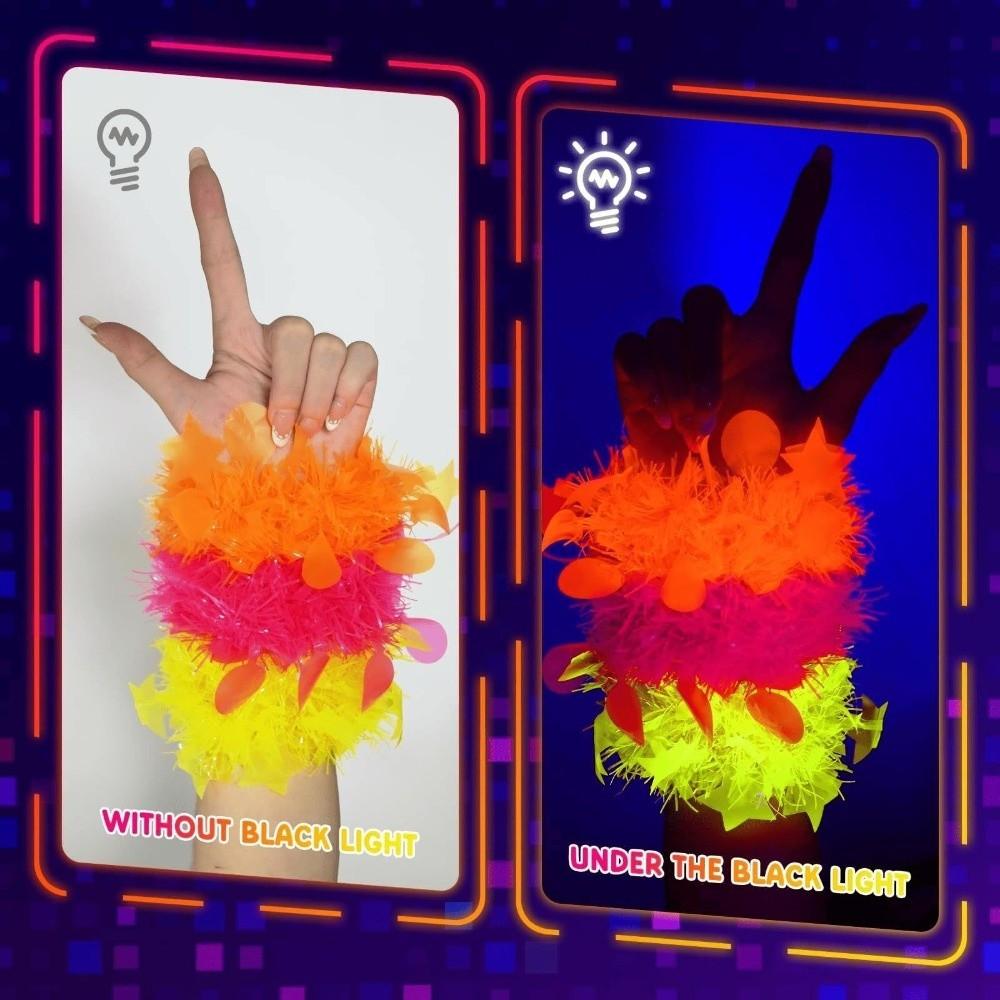 5PCS Party Prop Decoration Five-star Fluorescent Bracelet Birthday Wedding Carnival Party
