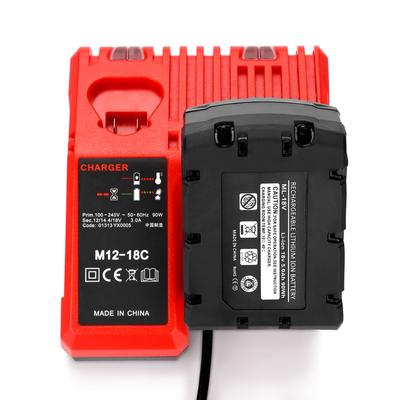 M12-18C Зарядное устройство для литий-ионных аккумуляторов Milwaukee 12 В 14,4 В 18 В C1418C 48-11-1815/1828/1840 M18 M14 M12