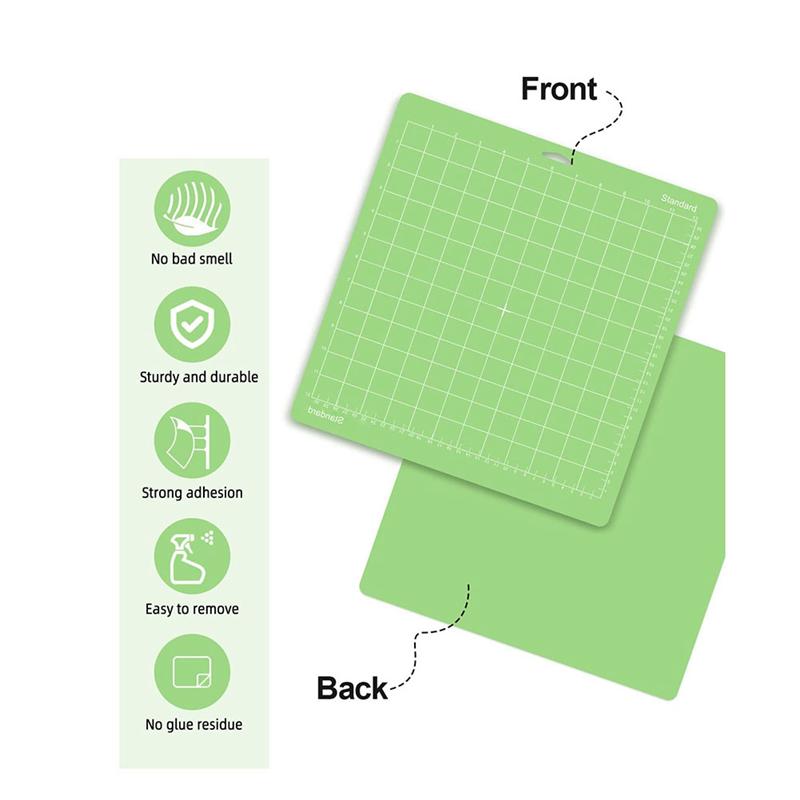 A96I-Режущий коврик для Cricut Maker 3/Maker/Explore 3/Air 2/Air/One 12 шт. 12X12 дюймов Режущие коврики Запчасти Аксессуары Зеленый