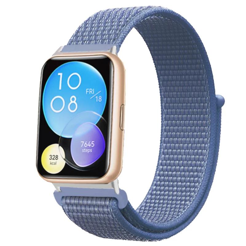Нейлоновый ремешок для Huawei Watch Fit 2 Ремешок для умных часов Аксессуары для замены браслета Correa Huawei Watch fit2 active