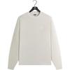Long-Sleeve Mock Neck Lax Tee Hallow Men Tops White KHM033776-103