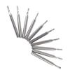 10pcs 1 8   Shank Tungsten Carbide End Mill CNC Engraving Tools Single Flute Spiral Bit