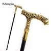 Golden Tiger Handle Luxury Pattern Walking Stick Party Fashion Elegant Walking Stick Decorative Cospaly Cane Knob Crosier 90cm
