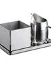Stainless Steel Sugar Bowl and Milk Cup Set for Restaurant and Hotel Use