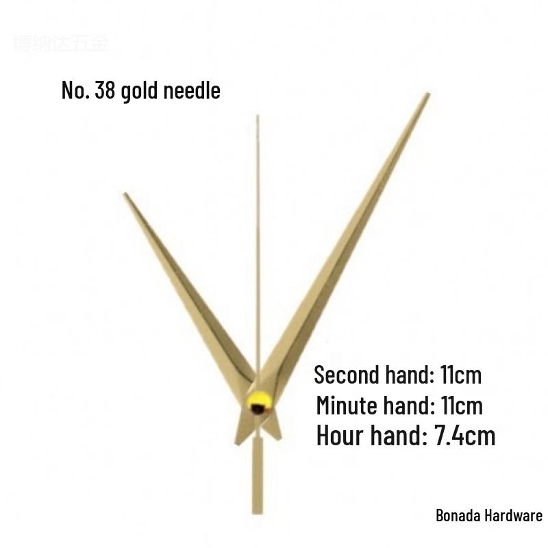 Золотые Стрелки для DIY Кварцевых Настенных Часов - Дизайн с Вышивкой Крестиком и Металлом
