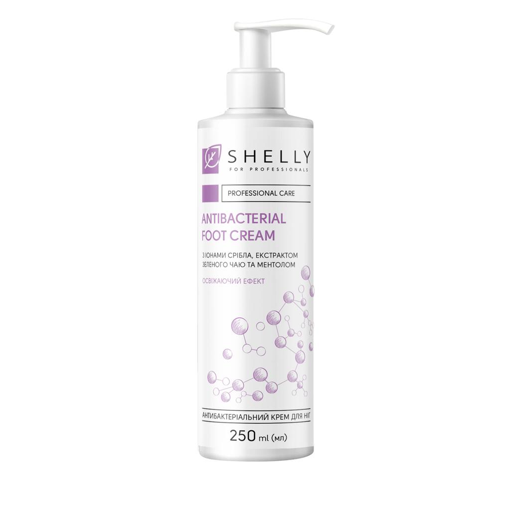 Antibacterial Foot Cream with Silver Ions, Green Tea Extract and Menthol Shelly 250 Ml