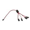 New 4-Way LED Light On/off Controller Switch Y Cable For 1/10 TRX-4 SCX10 RC Crawler