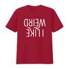 I Like Weird Funny Goth T Shirtns Music Emotional Punk Shirt vintage Washed designer clothes Stretched Casual Unisex homme