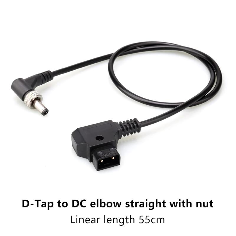 Кабель питания D-Tap на Locking DC2.1mm DC2.5mm для мониторов, Г-образный, подходит для видеоассистентов Atomos