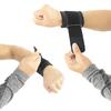 2 Pcs Adjustable Breathable Sports Running Cycling Wrist Guard Wrap Protector (Black)