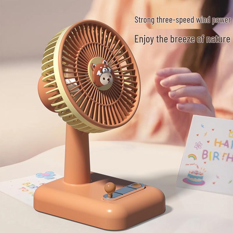 Portable USB Charging Desktop Fan - Cute and Fun for Dorms, Offices, and Students