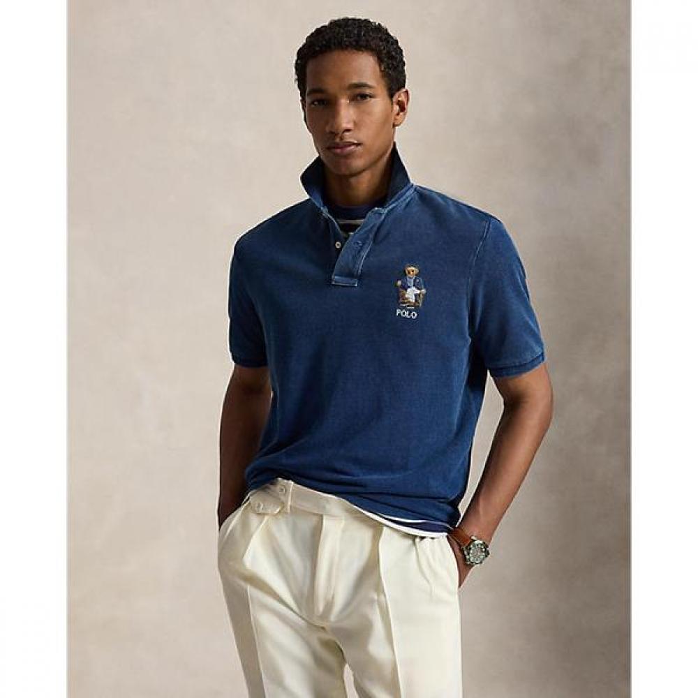 Polo Ralph Lauren Мужская классическая сетчатая рубашка-поло с изображением медвежонка Polo Mnpokni1n824104410