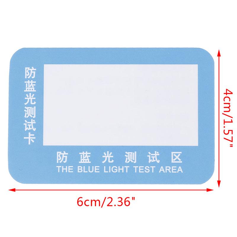 10 шт./набор Тестовая карта фиолетового цвета против синего света для очков, многоразовая поляризационная тестовая карта