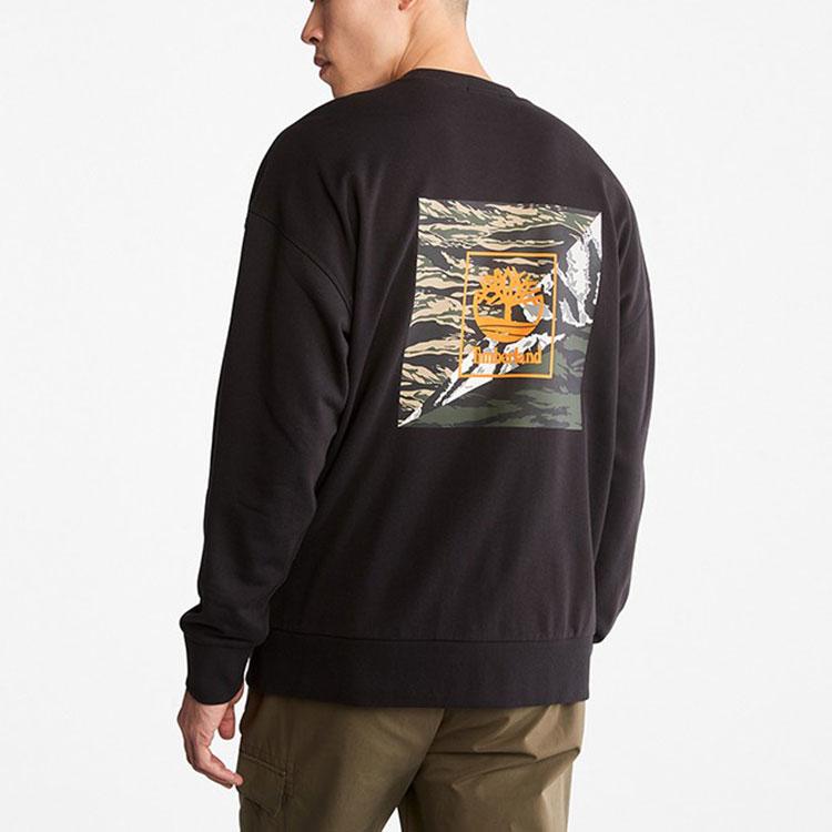 Timberland Толстовка с камуфляжным узором Tiger Year Series, мужская толстовка, черная A27FR-001