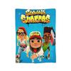 Subway Surfers Вязаное одеяло Фланелевое Беговое Легкое Тонкое Плед для Дома Дивана Кровати Ковер