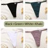 FINETOO 4Pcs Women Cotton Thongs Adjustable Low Waist Underpants Sexy Female G-string Seamless Bikini Panties Underwear Lingerie
