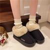 Модная женская зимняя меховая обувь, мужские ботильоны, тапочки на платформе, домашняя теплая, модная уличная базовая обувь, короткие ботинки из толстой шерсти