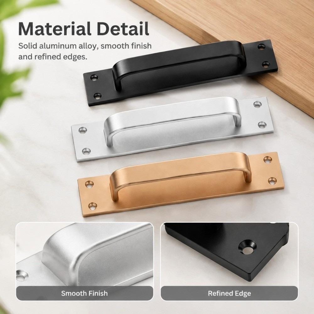 1pc Aluminum Alloy Sliding Door Pull Rust-Proof Furniture Cabinet Pull New Door Handle