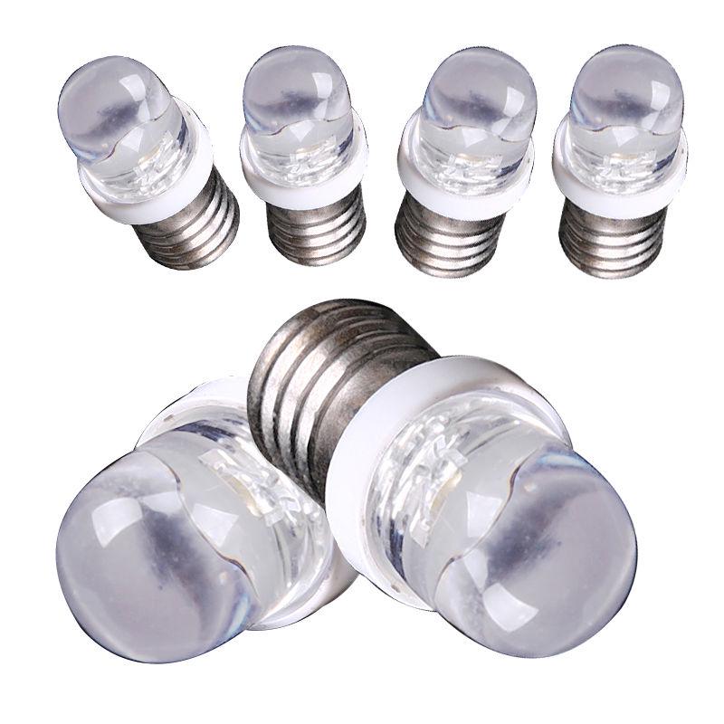 E10 Light Bulbs Dc 6/12/24v Led Screw Base Indicator Bulb Mini Warning Signal Lamp