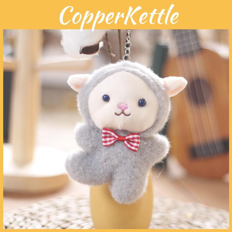 Adorably Soft Sheep Plush Keychain Fluffy Lamb Doll Bag And Key Charm