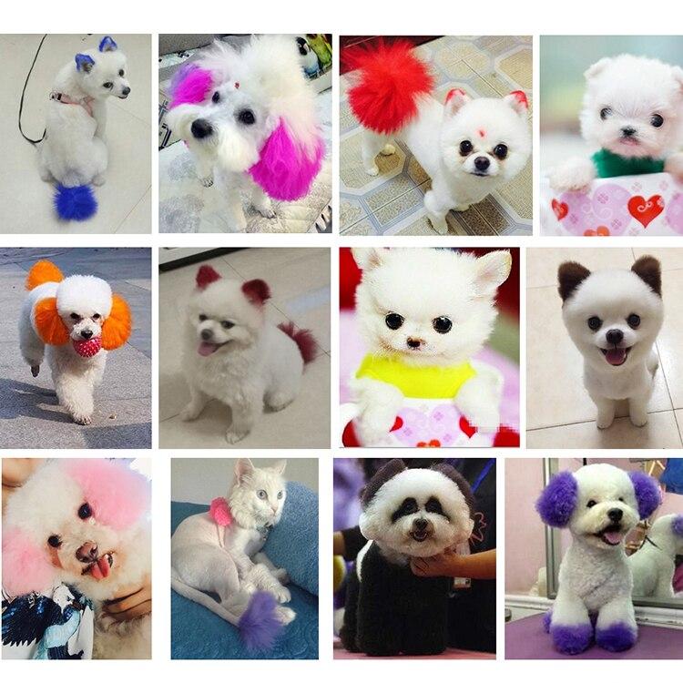 Semi Permanent Pet Dye Cream High Pigmented Colorful Dog Hair Bright Coloring Dyestuff Pigment Supplies Pet Hair Color
