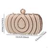 Clutch Purse Bride Handbag with Chain Formal Cocktail Party Prom Pearl Bag