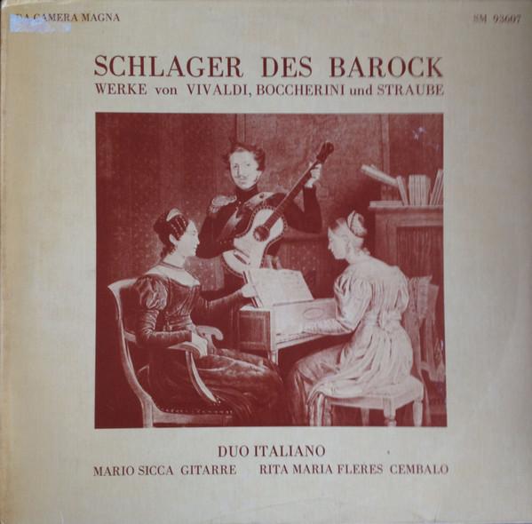 Виниловая пластинка MARIO SICCA, RITA MARIA FLERES - Schlager Des Barock SM93607 Da Camera Magna Германия Классическая Б/У