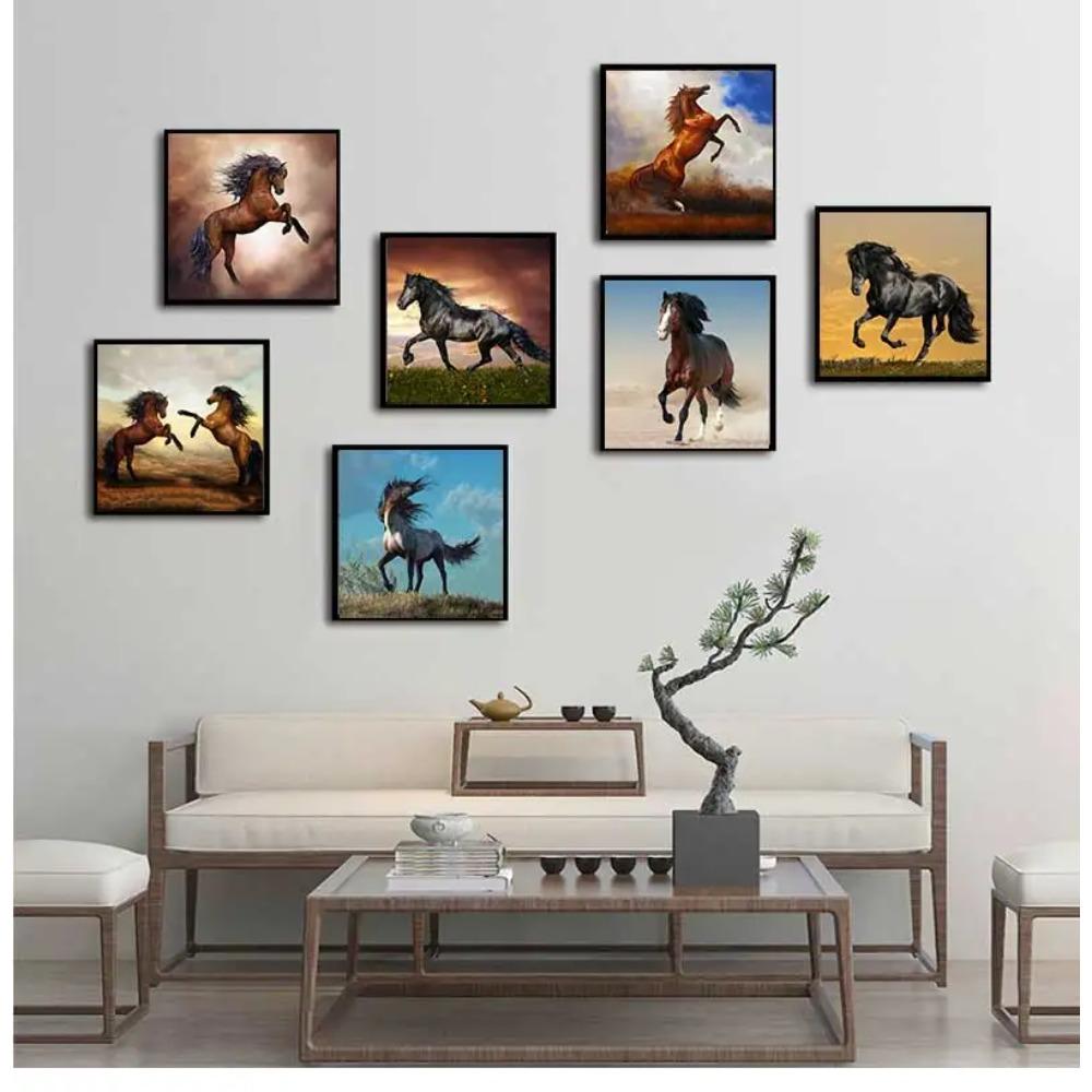 Art Picture Nordic Home Decor Canvas Painting Modern cuadros decoracion beautiful horse wall pictures Poster cute