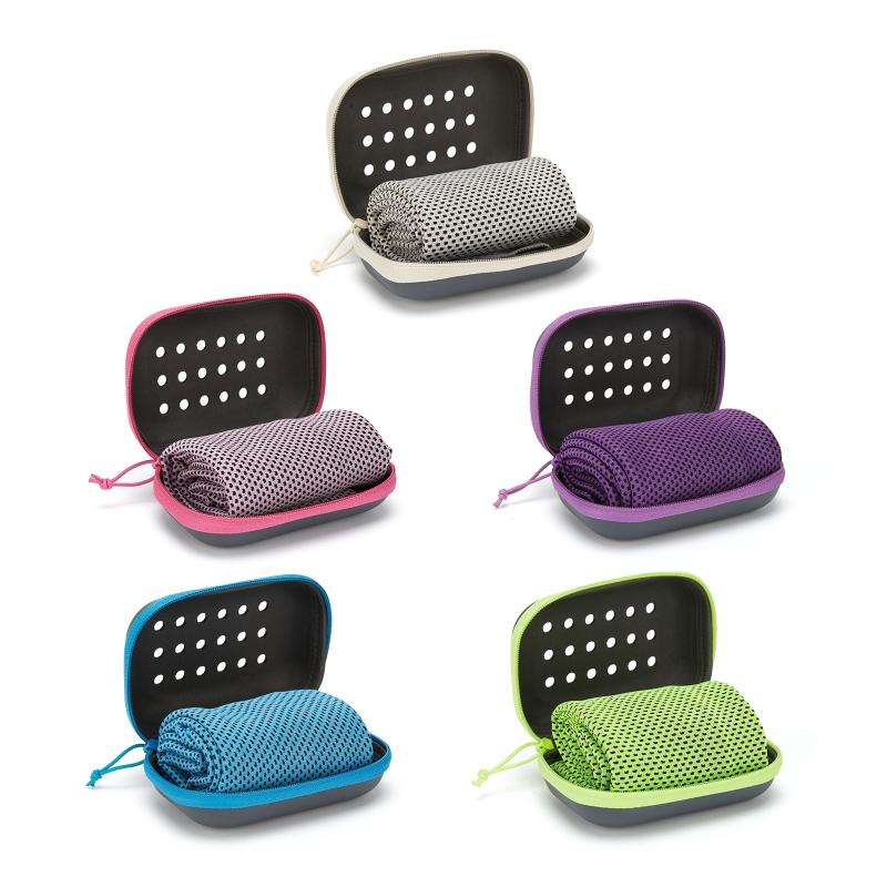 Quick Drying Towel Soft Breathable Towel with Storage Box Sports Running Yoga Gym Club