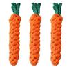 Игрушка-канат для собак из моркови, интерактивная хлопковая жевательная игрушка для собак для агрессивных жевателей, игрушка для чистки зубов щенков для маленьких и средних собак