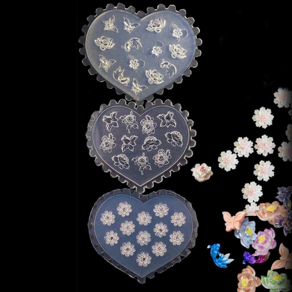 3D силиконовая резная форма для дизайна ногтей, акриловые инструменты для дизайна ногтей, форма для декора ногтей, шаблон для дизайна ногтей, формы для ювелирных изделий из смолы