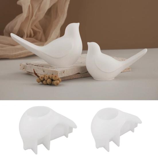 Silicone Mold Birds-Shaped Display Mold Candles Soaps Ornament Easy Release Mold DIY Crafts