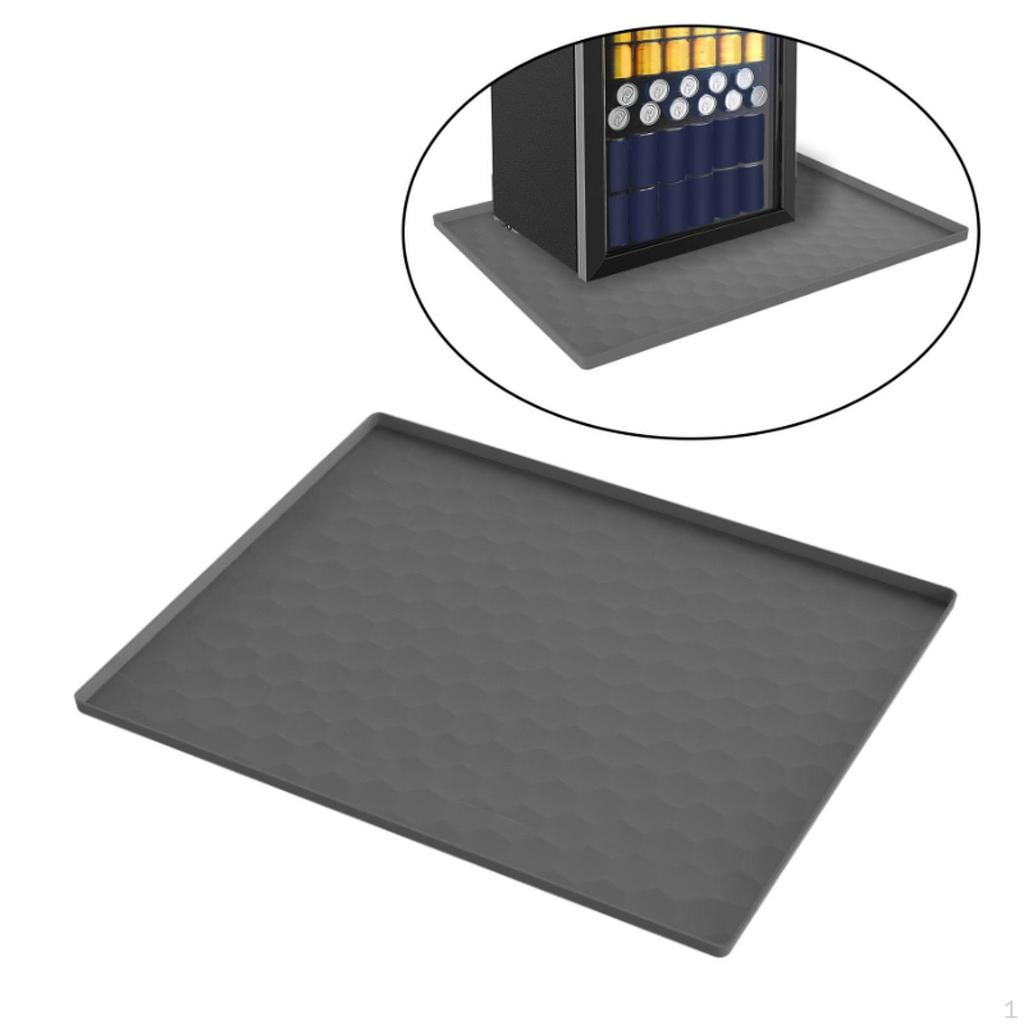 Мини-коврик для холодильника, поддон для сбора капель в морозильной камере, противоскользящий, для дома, предотвращает разливы, многофункциональный, моющийся