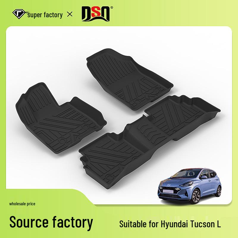 Eco-friendly All-Season TPE Odorless Car Floor Mats for Santa Fe, Lingdong, Kona