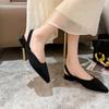 Fashion Shoes Female 2024 Hot Sale Mules Women's Slippers Fashion Elegant Casual Slippers Women Pointed Toe Solid Shoes Women Zapatos