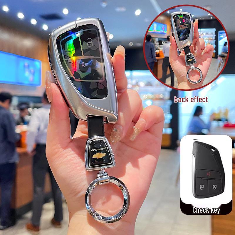 Премиальный чехол для ключа Chevrolet Equinox 2025 с металлической пряжкой - Аксессуары с полным покрытием