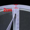 Arched Mosquito Net Window Screen Curved Round Zipper anti-mosquito Customized Black white Fly Insect Mesh Invisible Fiberglass