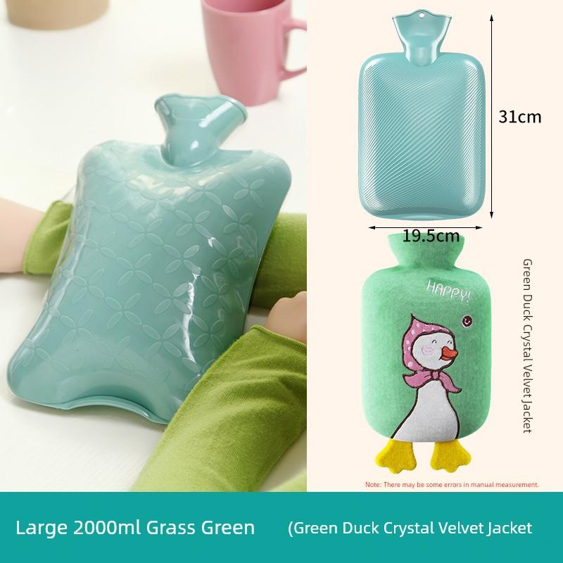 Hot Water Bag Hot-Water Bag Water Injection Irrigation Edible Silicon Explosion-Proof Aunt Hot Compress Special Heating Pad Hot Water Bag