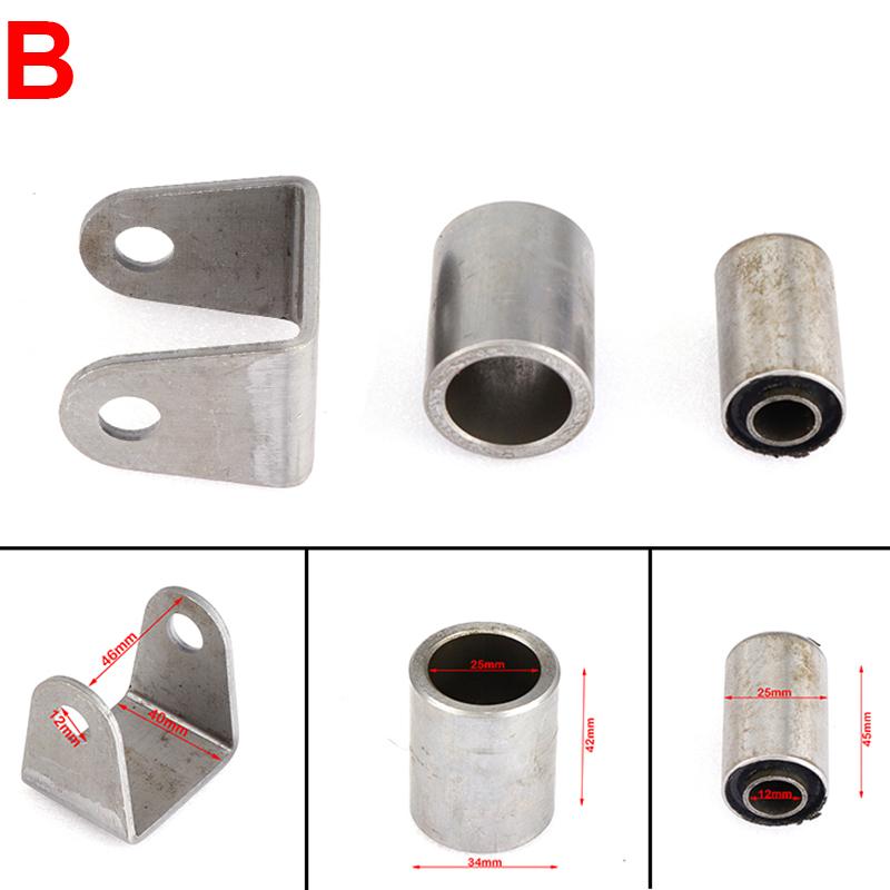 1Set Swing Arm Support Buffer Sleeve With Steel Bushing Hanging Lugs Fit For ATV Scooter UTV Go Kart Quad Bike Buggy Suspension