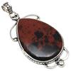 Necklace Mahogany Obsidian Gemstone Gift For Her Jewelry 2.5"