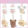 Rilakkuma Cotton Rabbit Fox Bear Cute Animal Plush Doll Pendant Keychain