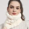 1Pc Faux Fur Plush Infinity Scarf Solid Color Soft Neck Gaiter Cute Plain Coldproof Neck Warmer Ski Mask for Women Daily Uses Winter Outdoor