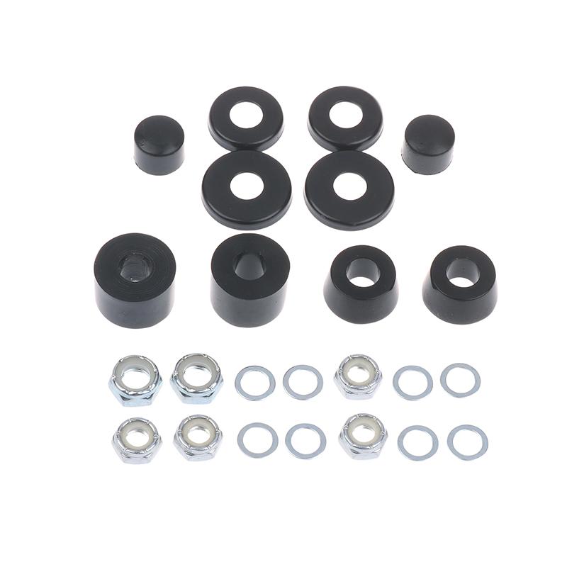 1 комплект втулок и прокладок для скейтборда, полиуретановые амортизаторы для лонгборда, комплект для переборки подвески для скейтборда с двойным изгибом