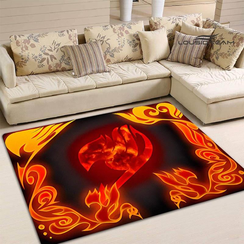 Ковер в стиле аниме «Fairy Tail», детский игровой ковер для гостиной, спальни, ковер для балкона, ванной комнаты, противоскользящий дверной коврик, реквизит для фотографий