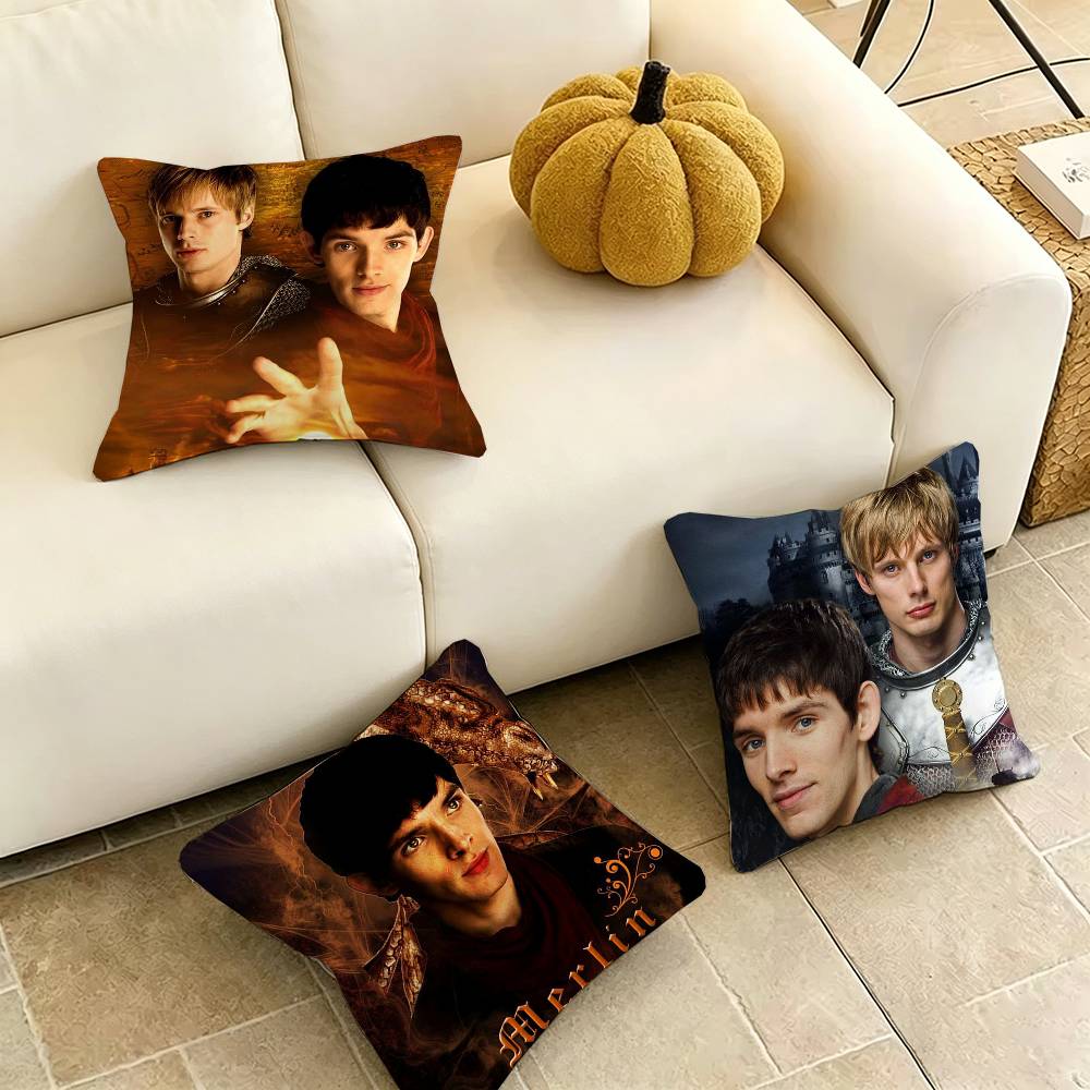 Classic TV Series Merlin LegendD Pillow Case Square DoubleSided Sofa Cushion Cover Bedroom Bedside Pillow Gift