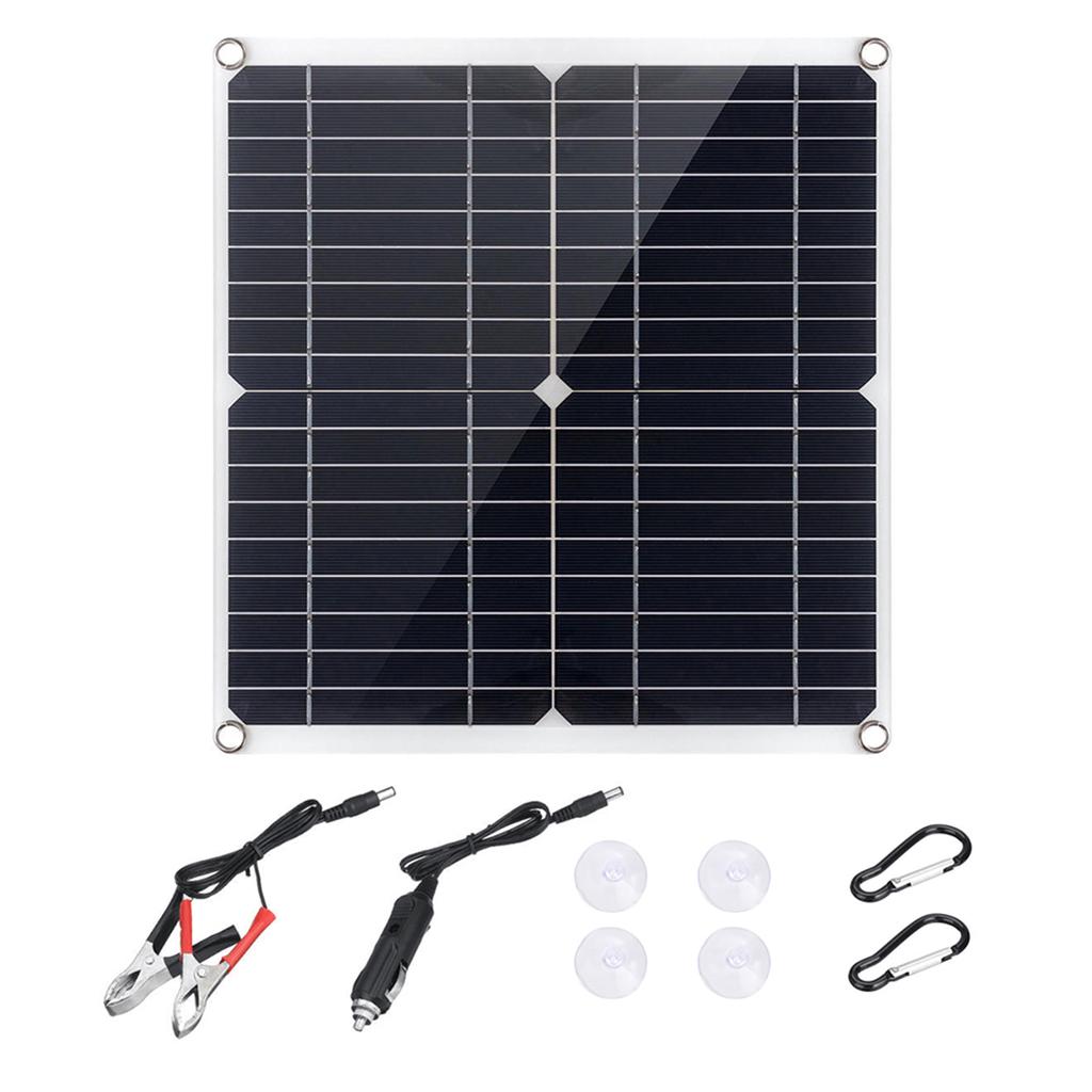 Portable 300W Solar Flexible Panel Kits Monocrystalline Silicon Solar Panel with 60A Controller Dual USB Charging Port DC5521