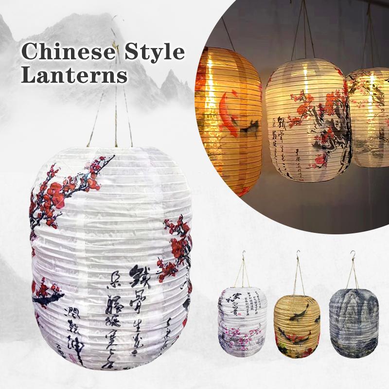 Китайский стиль фонарь уличный водонепроницаемый солнцезащитный люстра восточный стиль фонарь ресторан вечеринка домашний декор абажур